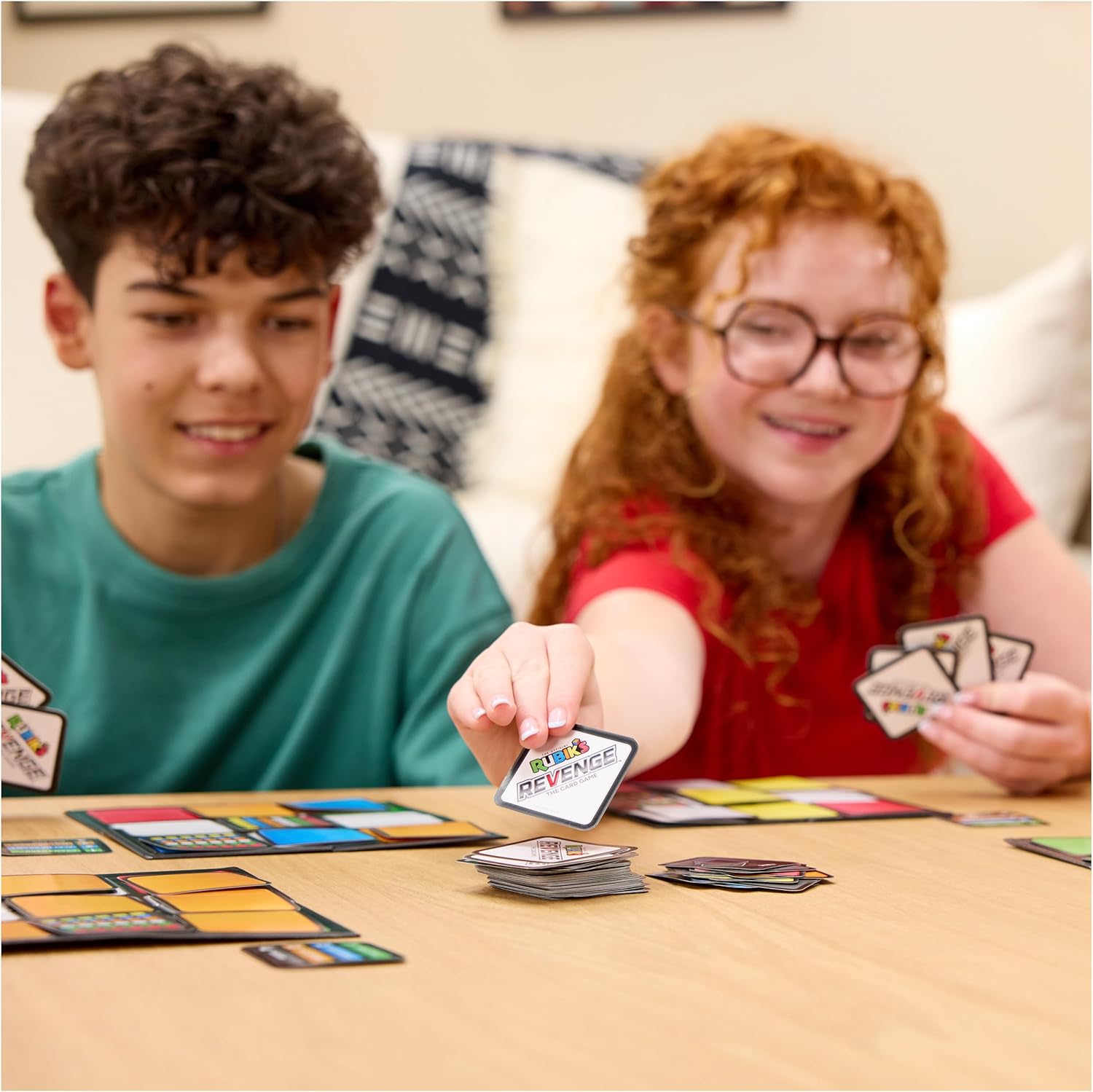 Rubik's Revenge Card Game Inspired by the Classic Cube 3x3, family game for 2-5 players, age 7+