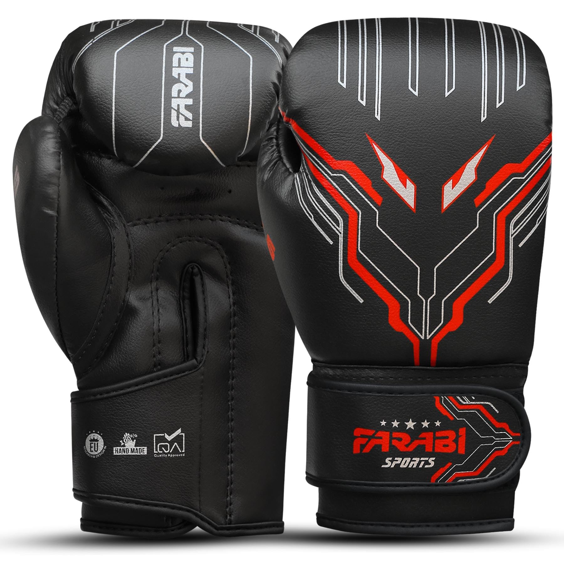 Farabi Sports guantoni boxe bambini Junior 6-oz per MMA, Muay Thai e sacco da boxe 5-10 anni