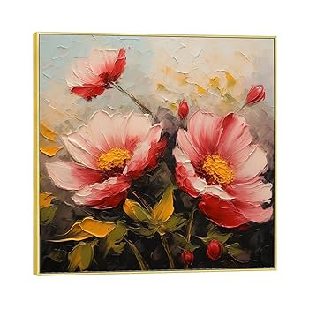 Amazon.com: ‎UYLHJKLZ Abstract Blossom Pink Flower Oil