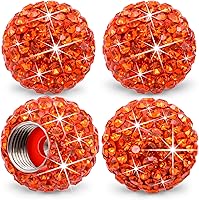 Vista 16 de 4 piezas de tapas de vástago de válvula de neumático con cristal brillante de diamante, tapas de válvula de neumático de rueda de coche con brillo