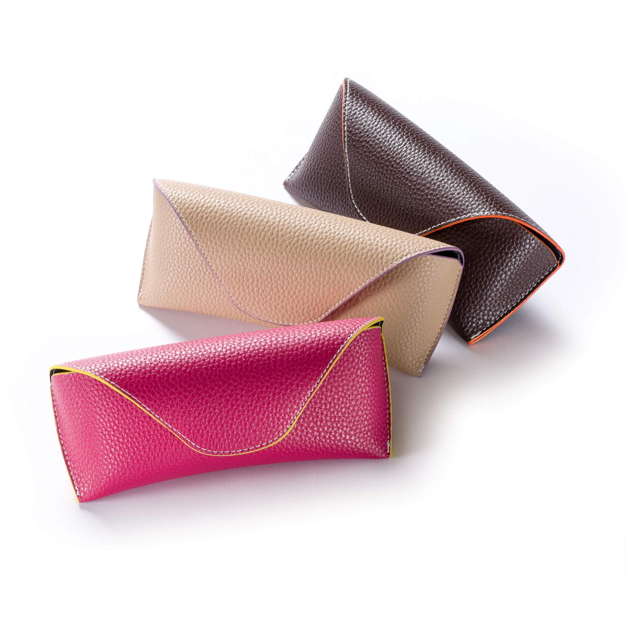 FEFI - Grande custodia colorata per occhiali da sole, astuccio per occhiali da sole