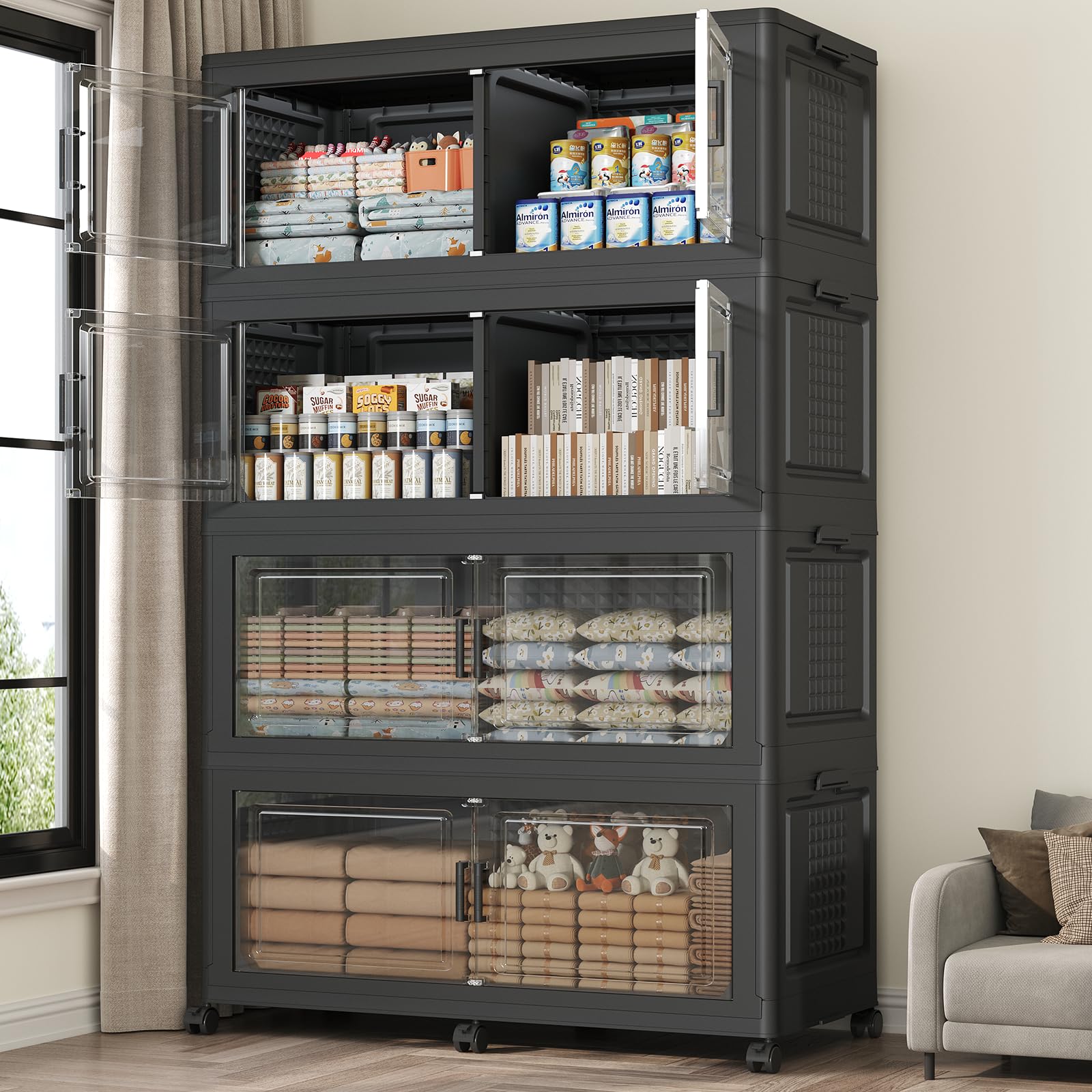 Amazon.com: QAVABIN 200GAL Extra Large Storage Bins with Lid
