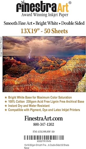 Archivo de arte liso de doble cara de 130 x 190 in 50 hojas
