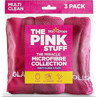 Stardrops – The Pink Stuff – Miracle Microfibre Cloth Collection 3 Pack