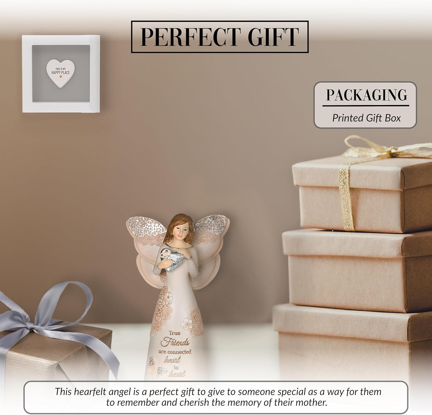 Pavilion Gift Company 19082 True Friends Angel Figurine, 6-Inch, White,silver - Image 3