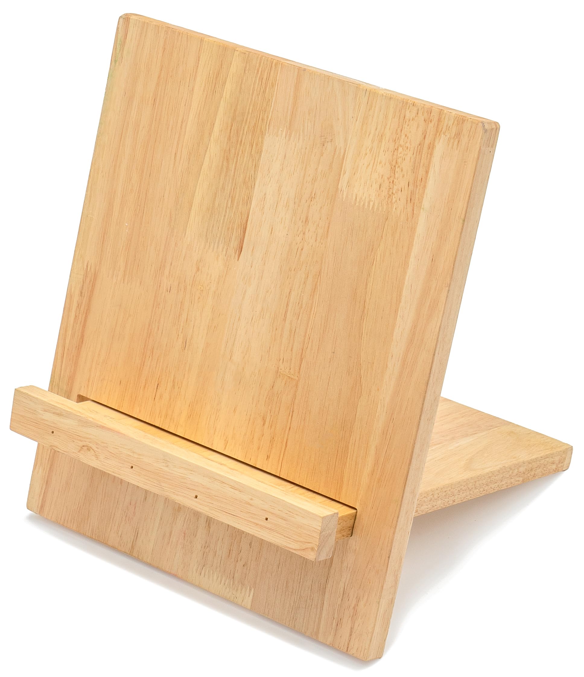 Red Co. 11.5 inch Wooden Cookbook Holder & Reading Stand for Open & Closed Books, Brushed White-picture-26