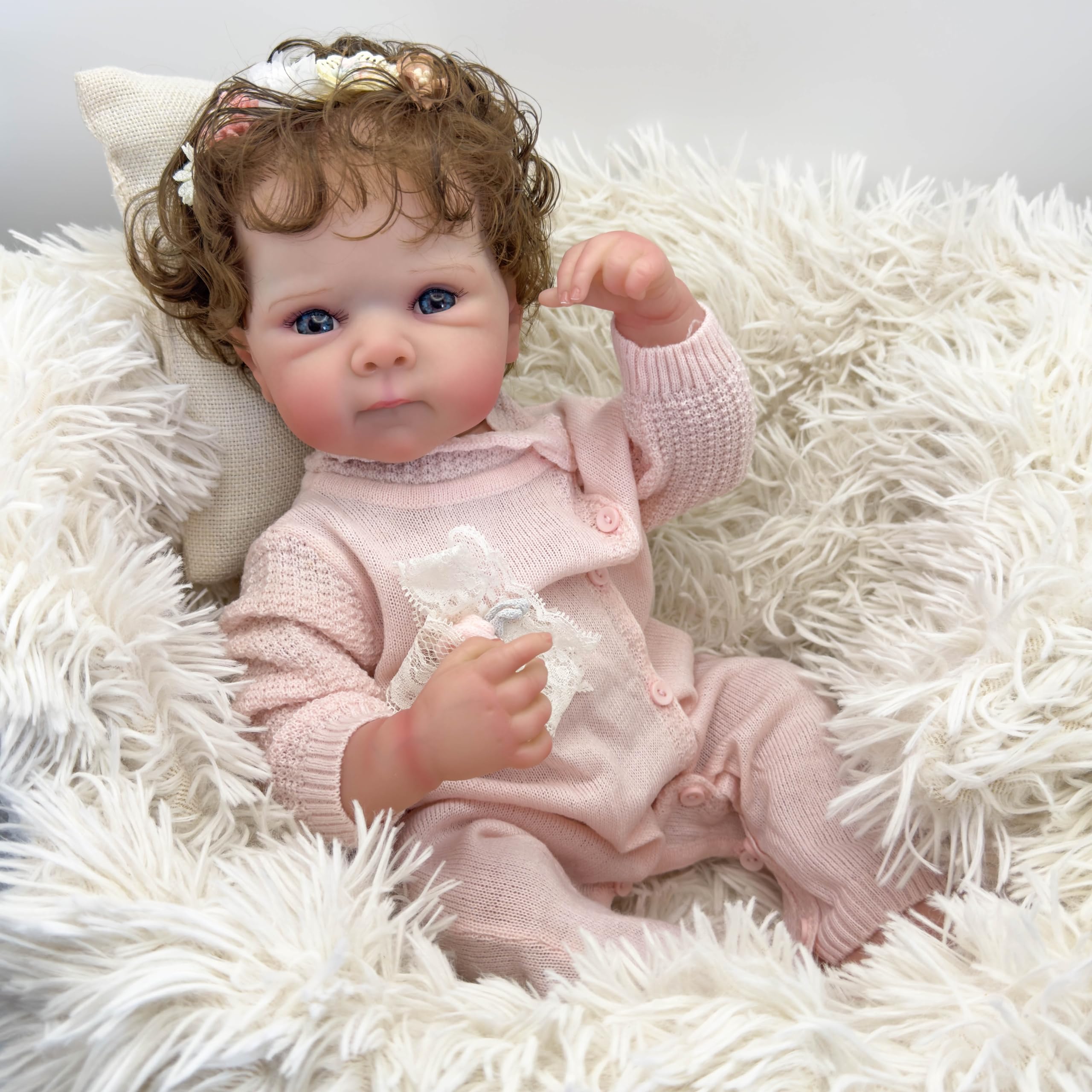 Real Life Baby Dolls ROSHUAN Realistic s 18 Inch Full Vinyl Body