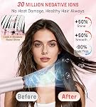 FMZ Séchoir professionnel à cheveux ionique avec affichage intelligent, 1875W Moteur à haute vitesse sans brosse pour séchage rapide, petit poids léger portable faible bruit, diffuseur Curly sécheuse pour les femmes Enfants Salon Voyage