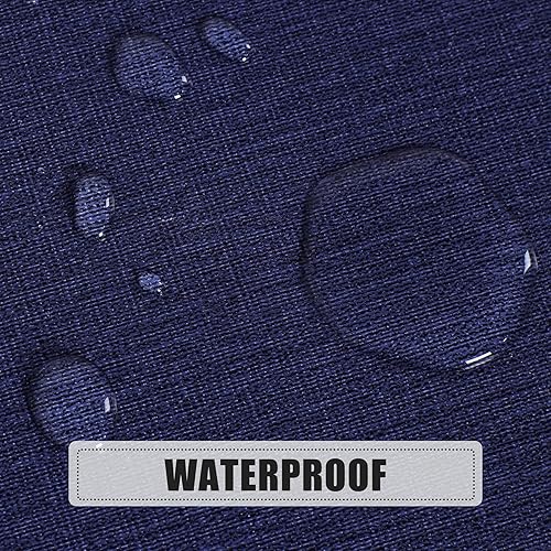 Miniatura 220 de sancua - Mantel rectangular de PVC 100 % impermeable, 54 x 54 pulgadas, vinilo a prueba de aceite, derrames, fácil de limpiar con un paño, para