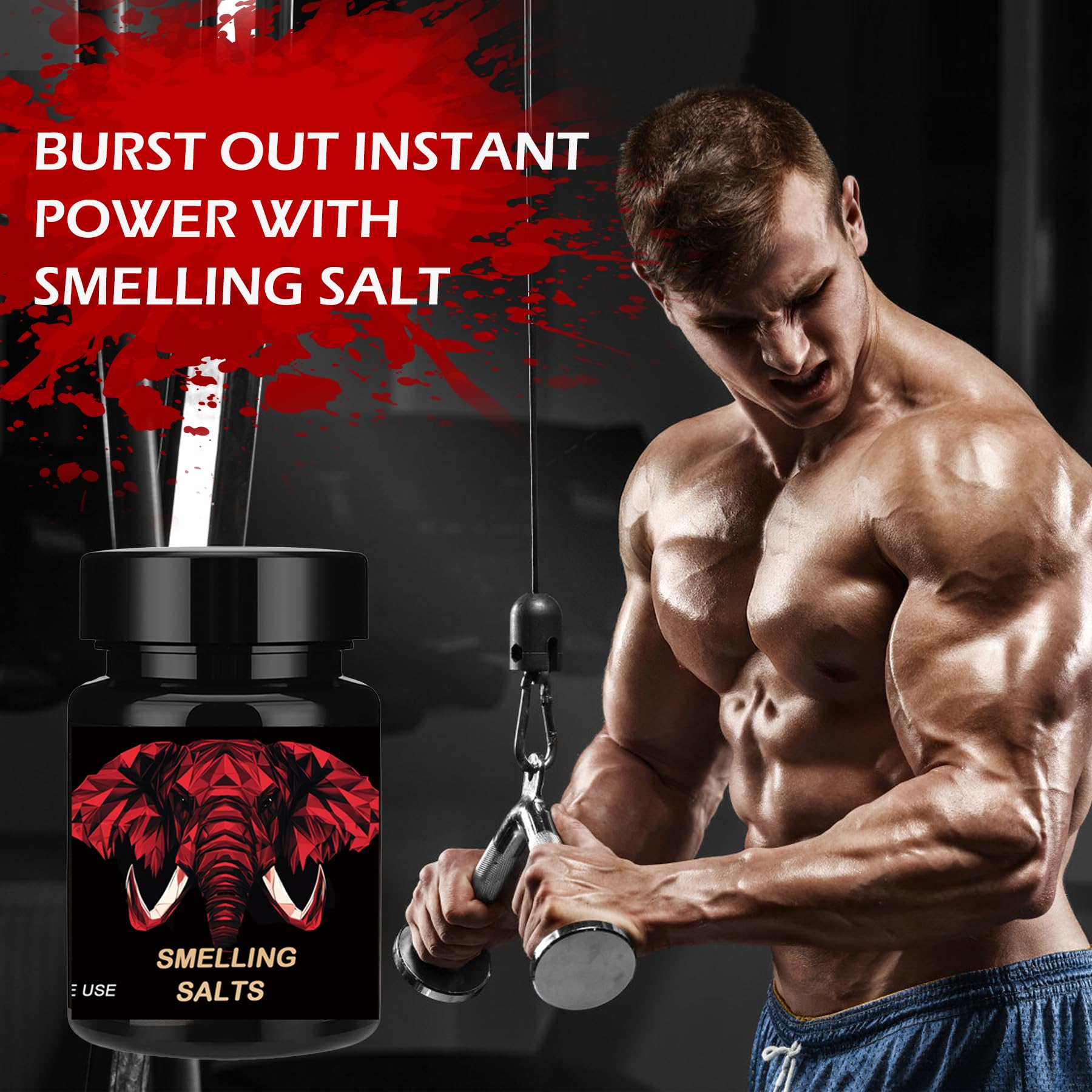 Salts for Workout & Training Prep-Portable Leak-Resistant Bottle, Gym, Locker, Sports Gear, Active Use -Sealed Oni-1PCS - 3