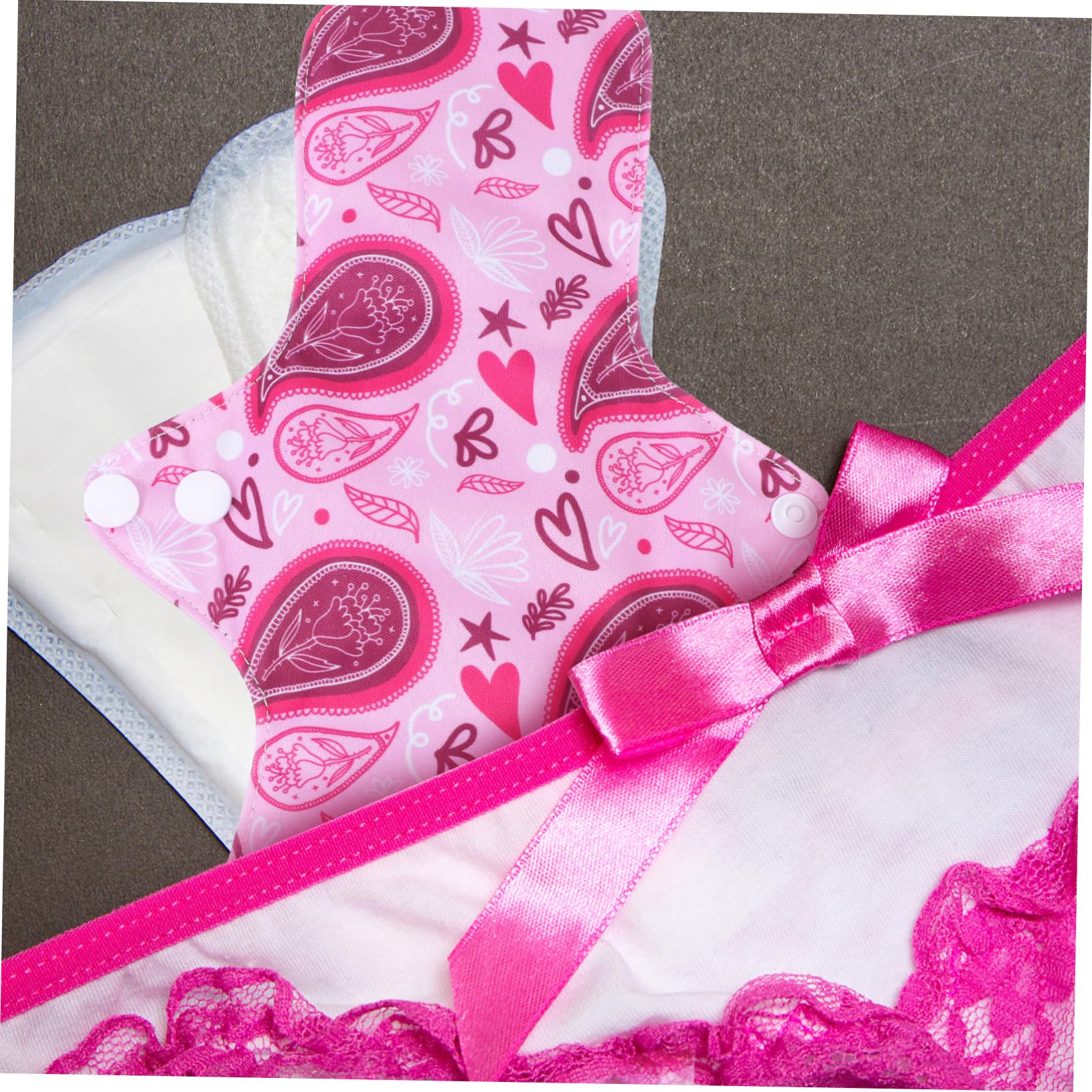 Gatuida 6 piezas Compresas Menstruales Reutilizables de Absorbentes y Lavables de Unidades para Mujeres y Postparto Cómodas y Duraderas Aptas para Uso Adulto y Cuidado Ambiental