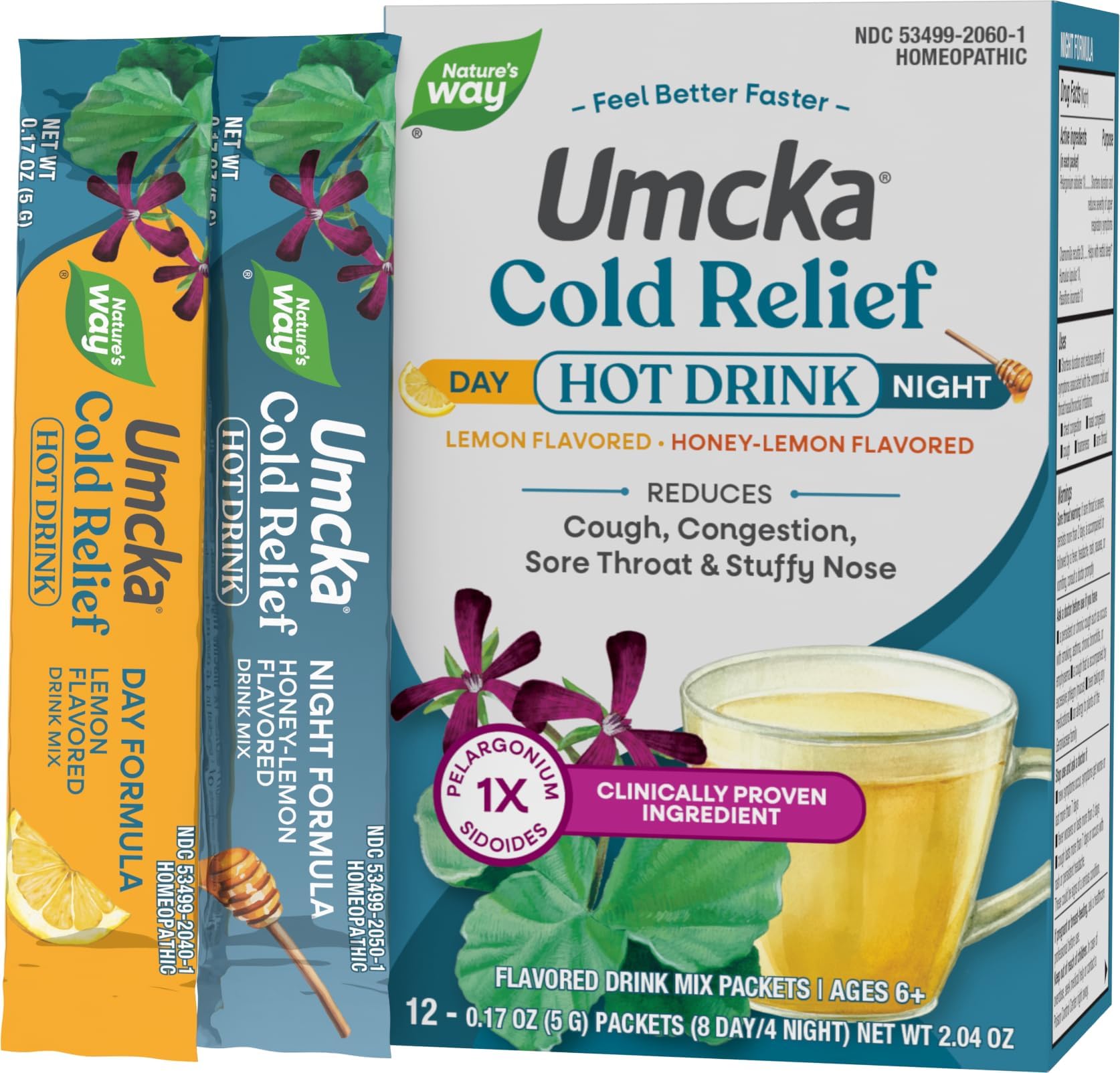 Nature'S Way - Umcka Coldcare Day+ Night Hot Drink Mix Lemon-Citrus Plus