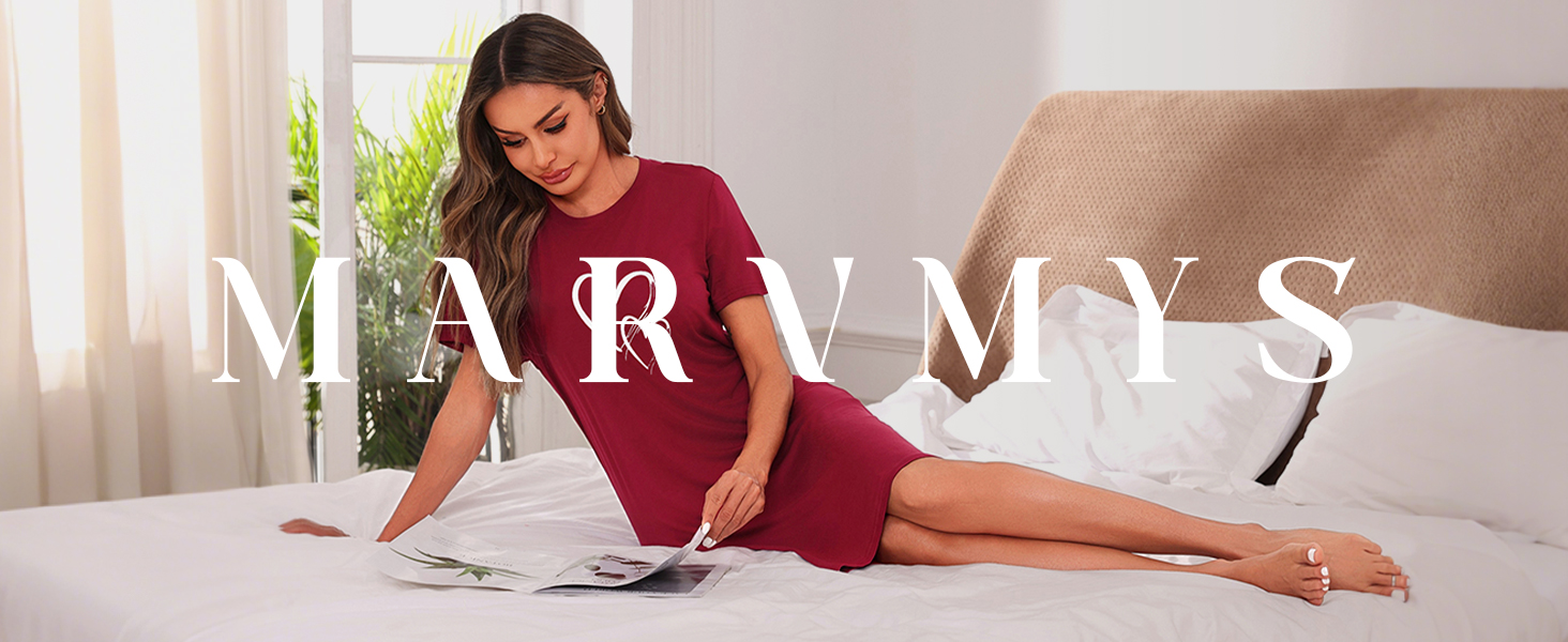 Marvmys Chemise De Nuit Femme Coton Doux Imprimé Cœurs Col Rond Manches Courtes – Confort Absolu S à 4XL
