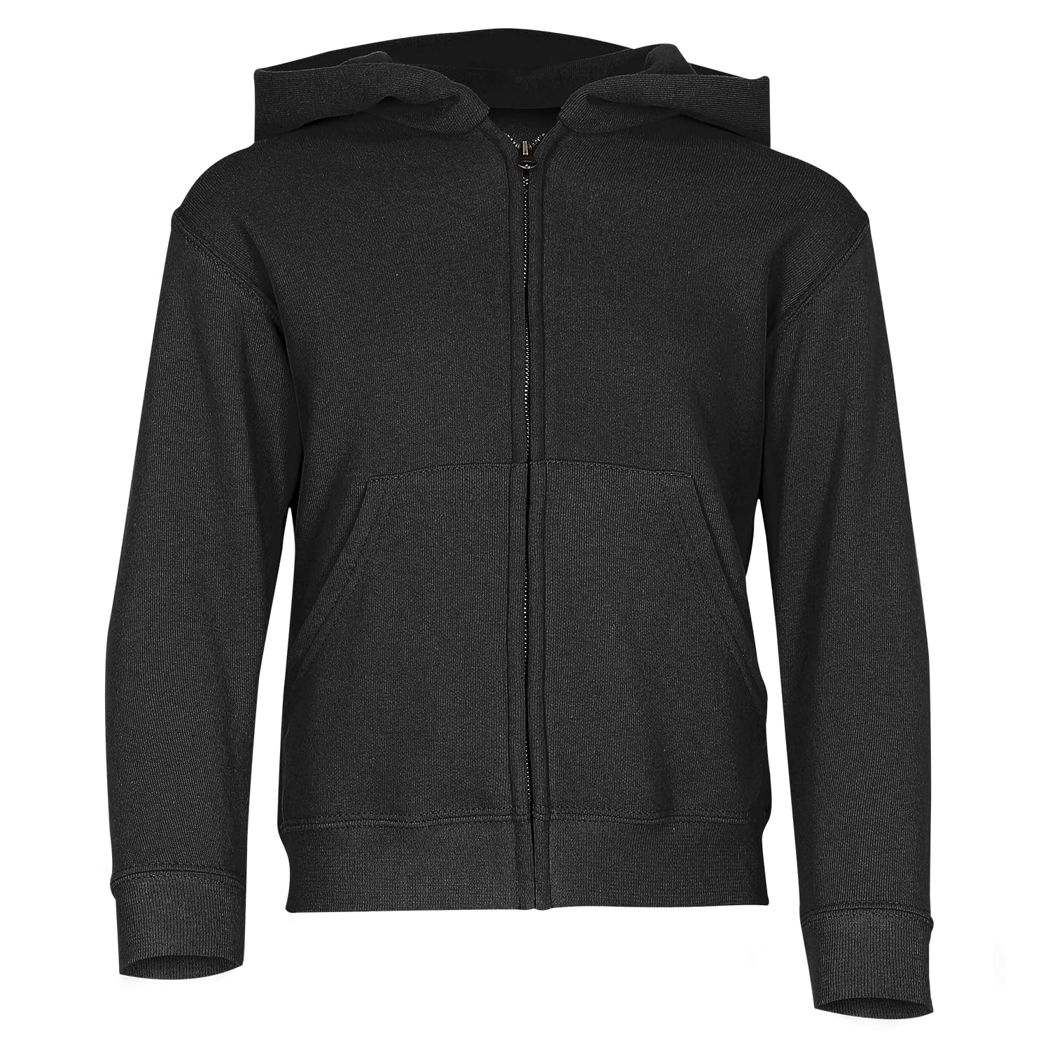 Fruit of the Loom - Open Hoodie - Boy (9-11 Years) (Black)