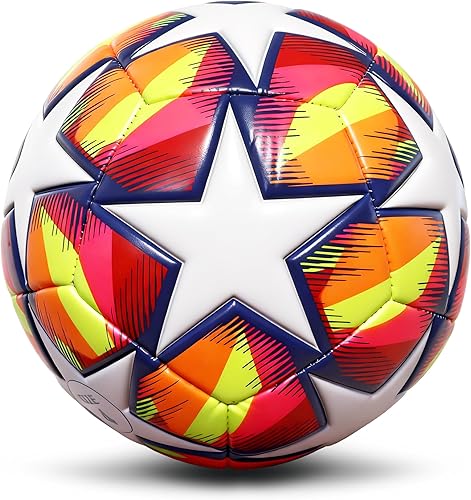 Balones de fútbol de talla 4 para niñas, niños, jóvenes, niños de 8 a 12 años, impermeables, de larga duración, piel sintética, oficial,