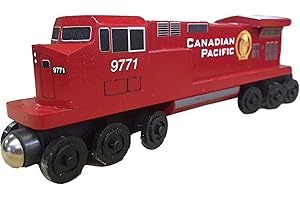 BNSF Wooden Train Shortline Railroad Canadian Pacific C-44 Diesel Engine Toy Train