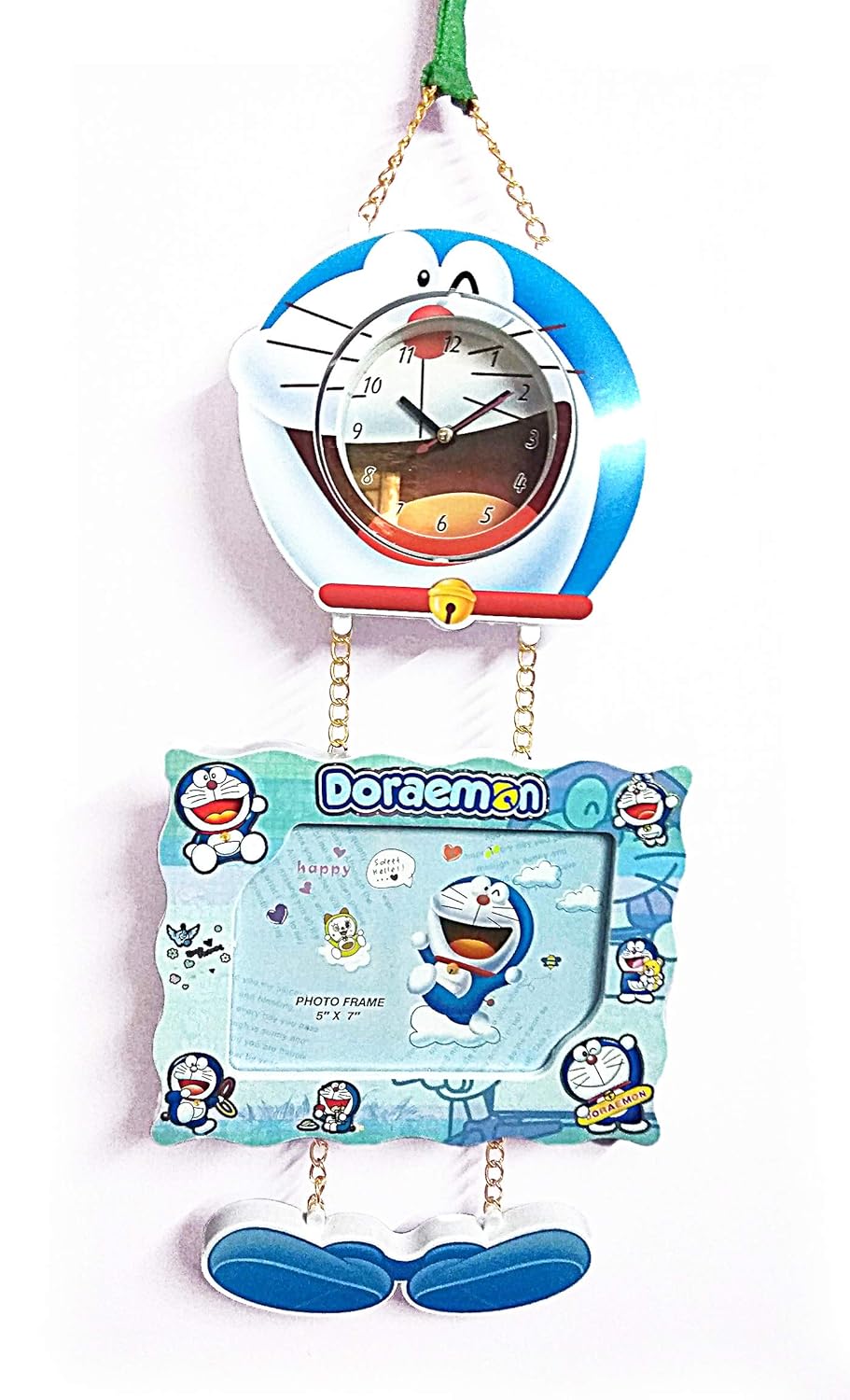 Buy Smart Doraemon Wall Hanging Photo Frame with Clock for Kids Online