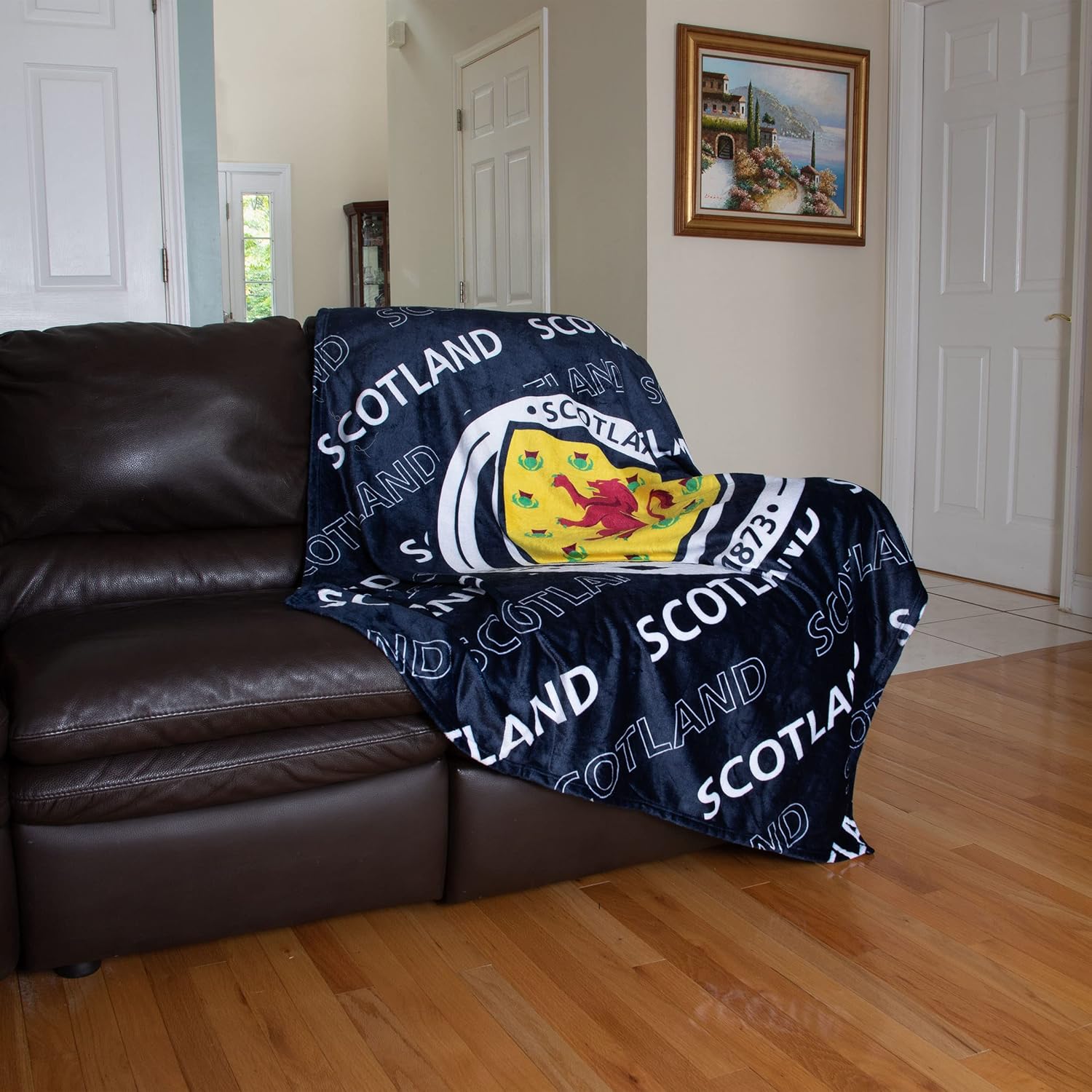  FOCO International Football Scotland Fan Bed Throw Blanket 