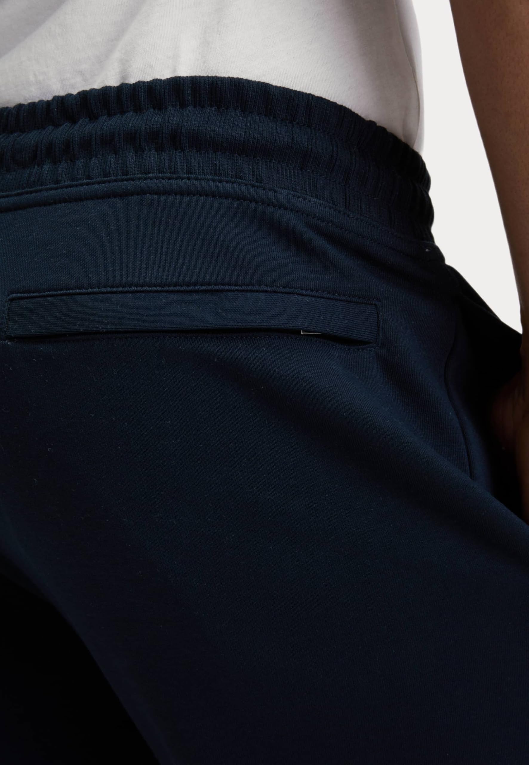 Marks & Spencer Pantalon de Jogging Droit en Coton Bleu Marine Foncé M