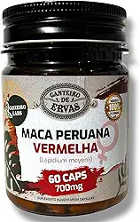 Suplemento Maca Peruana Vermelha 700mg 60 Cápsulas Energia Equilíbrio e Bem Estar Feminino