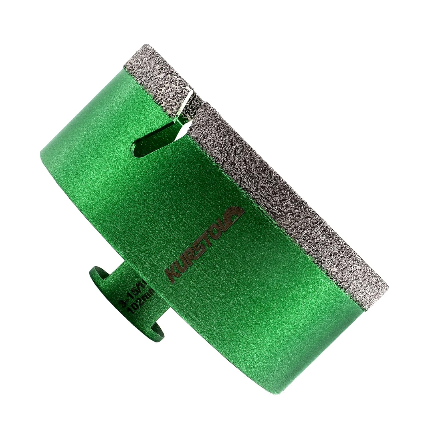 Diamond Core Drill Bits - 4 Inch with 58-11 Thread Dry Tile Hole Saws for Dry Drilling Porcelain Ceramic Tile Granite Marble Stone Vacuum Brazed Diamond Drill Bit 102mm