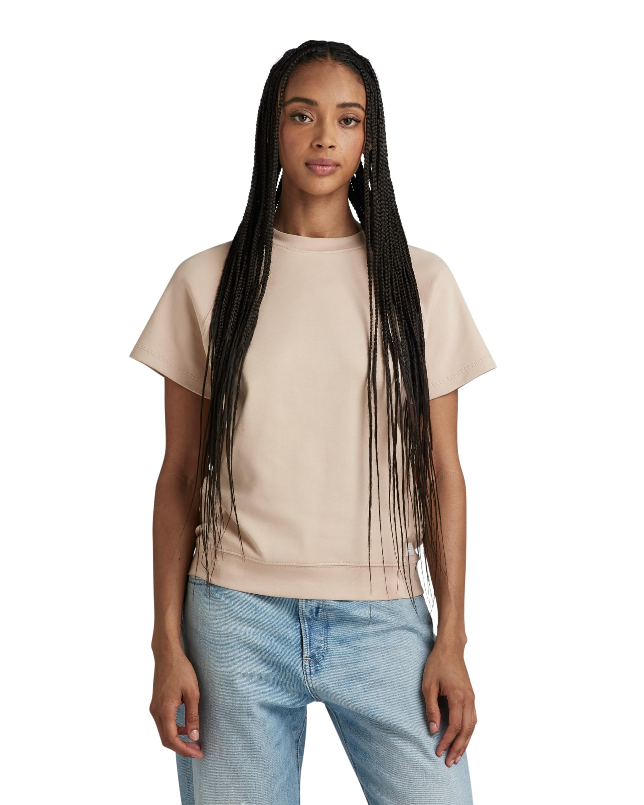 G-Star RAW Damen Raglan Top, Beige (Moonlight D24512-C812-G287), M