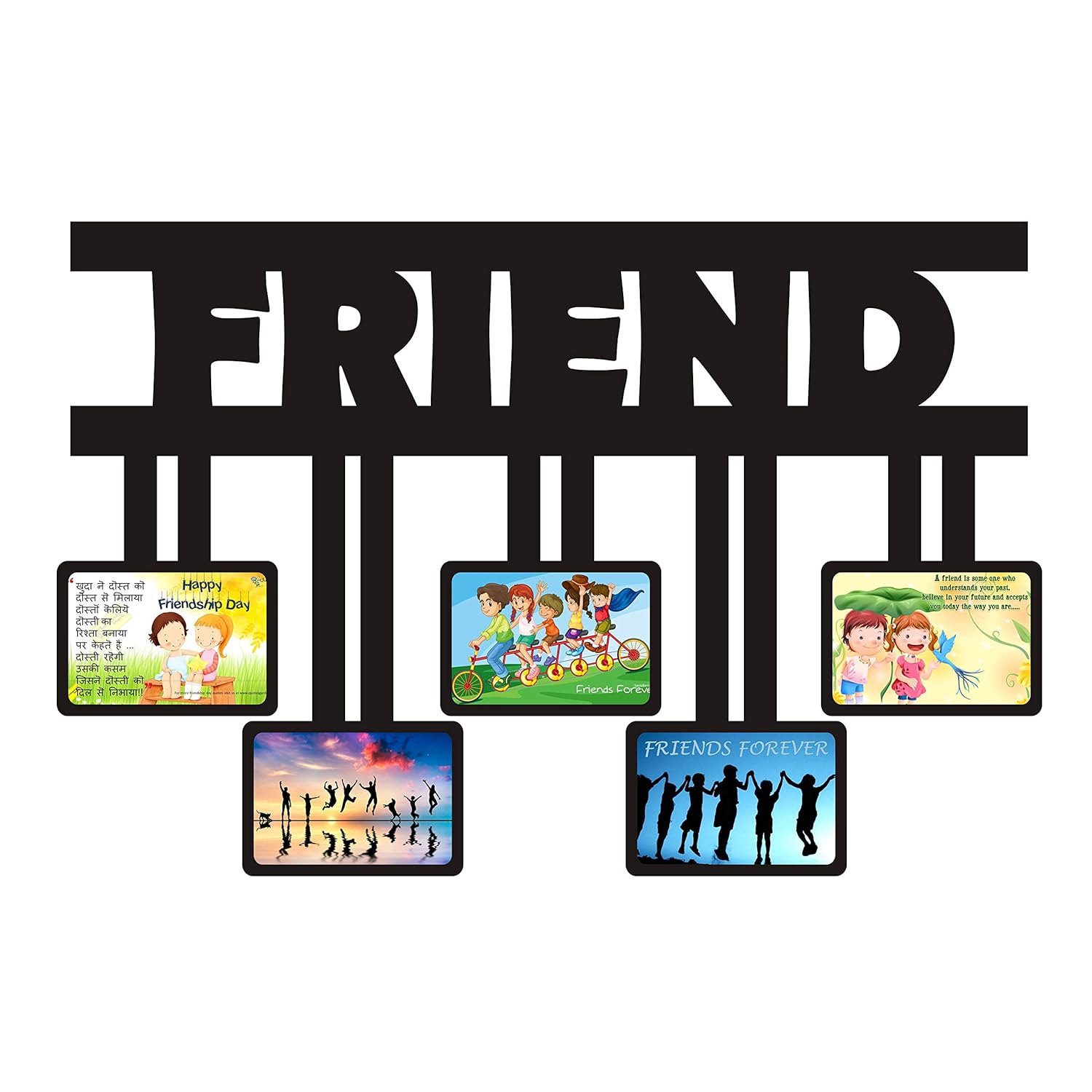 Smart Arts Customized Photo Frame 5 Photo for Friend (1, 12 x 18