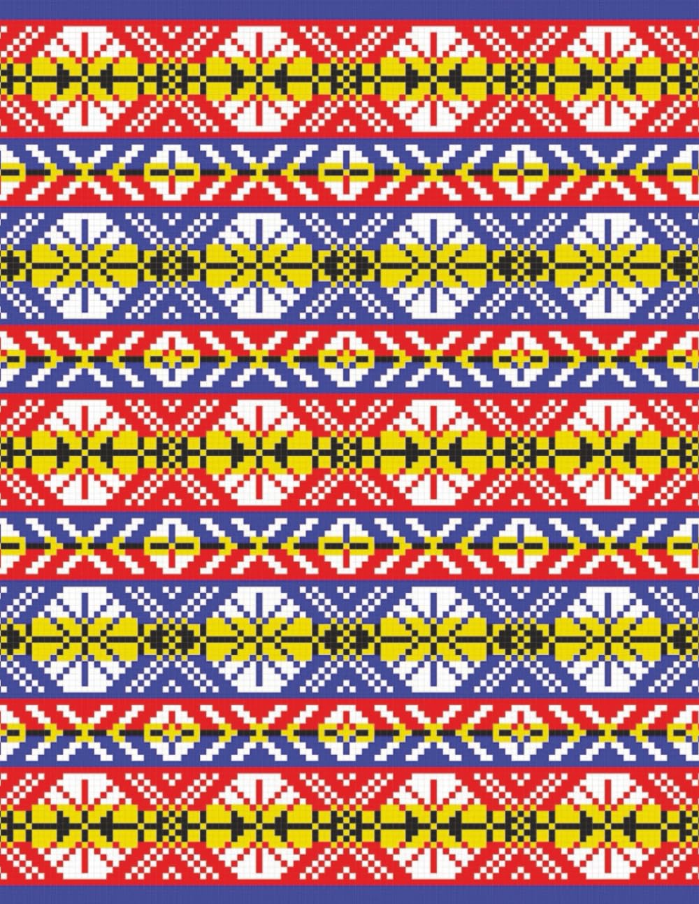Fair Isle Knitting Design Sketchbook: Squared Graph Paper for Original Stranded Colorwork