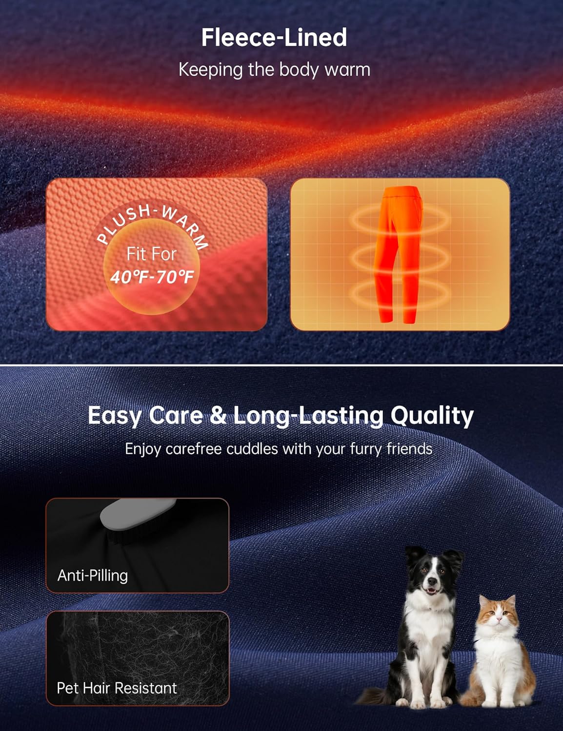 HOTSUIT Fleece Lined Winter Work Pants Thermal Travel Pants High Waisted Golf Hiking Pockets - Image 6