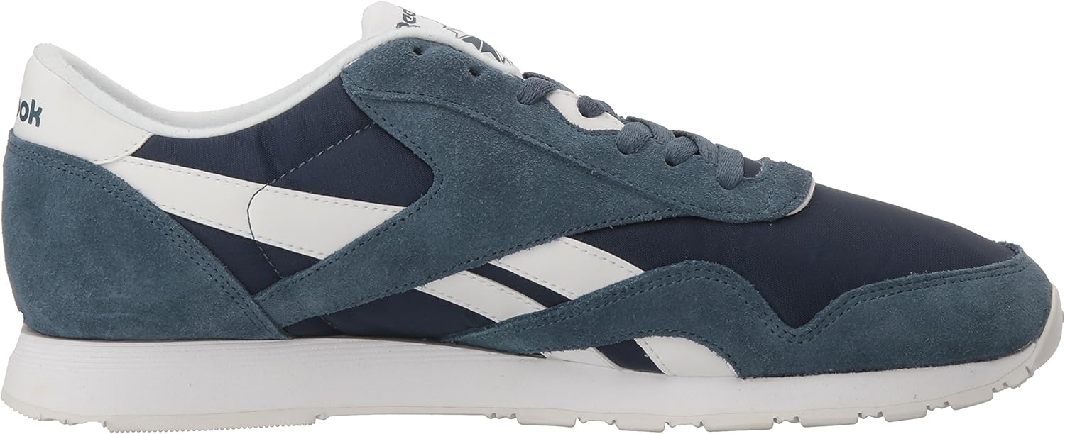 Reebok Men's Classic Nylon Sneaker 4.5 Brave Blue/White