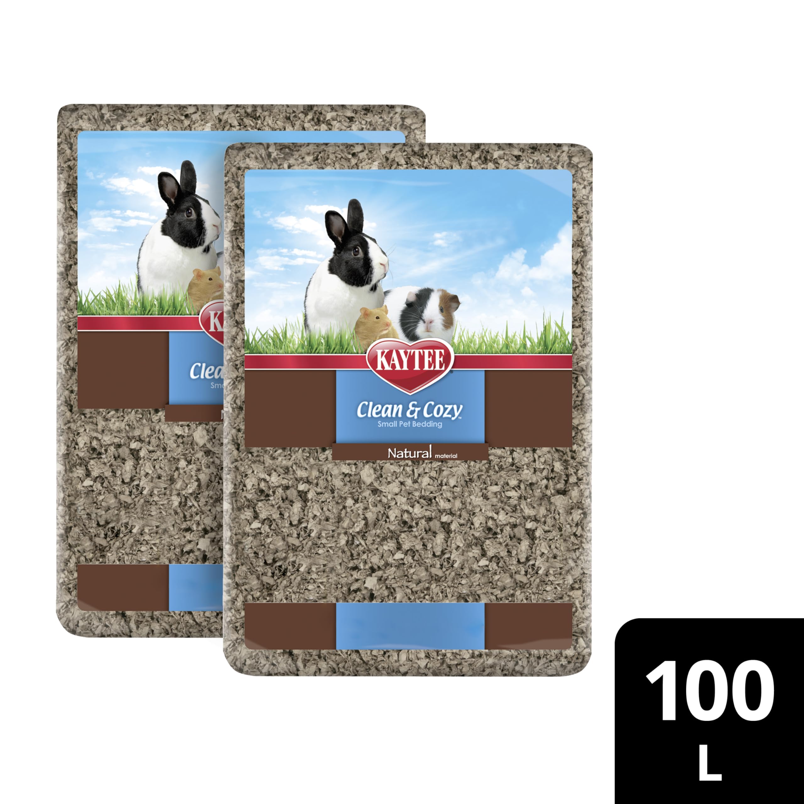 Kaytee Clean & Cozy - Ropa de Cama Natural para Mascotas de Animales pequeños SIOC 2/50 litros, Color marrón