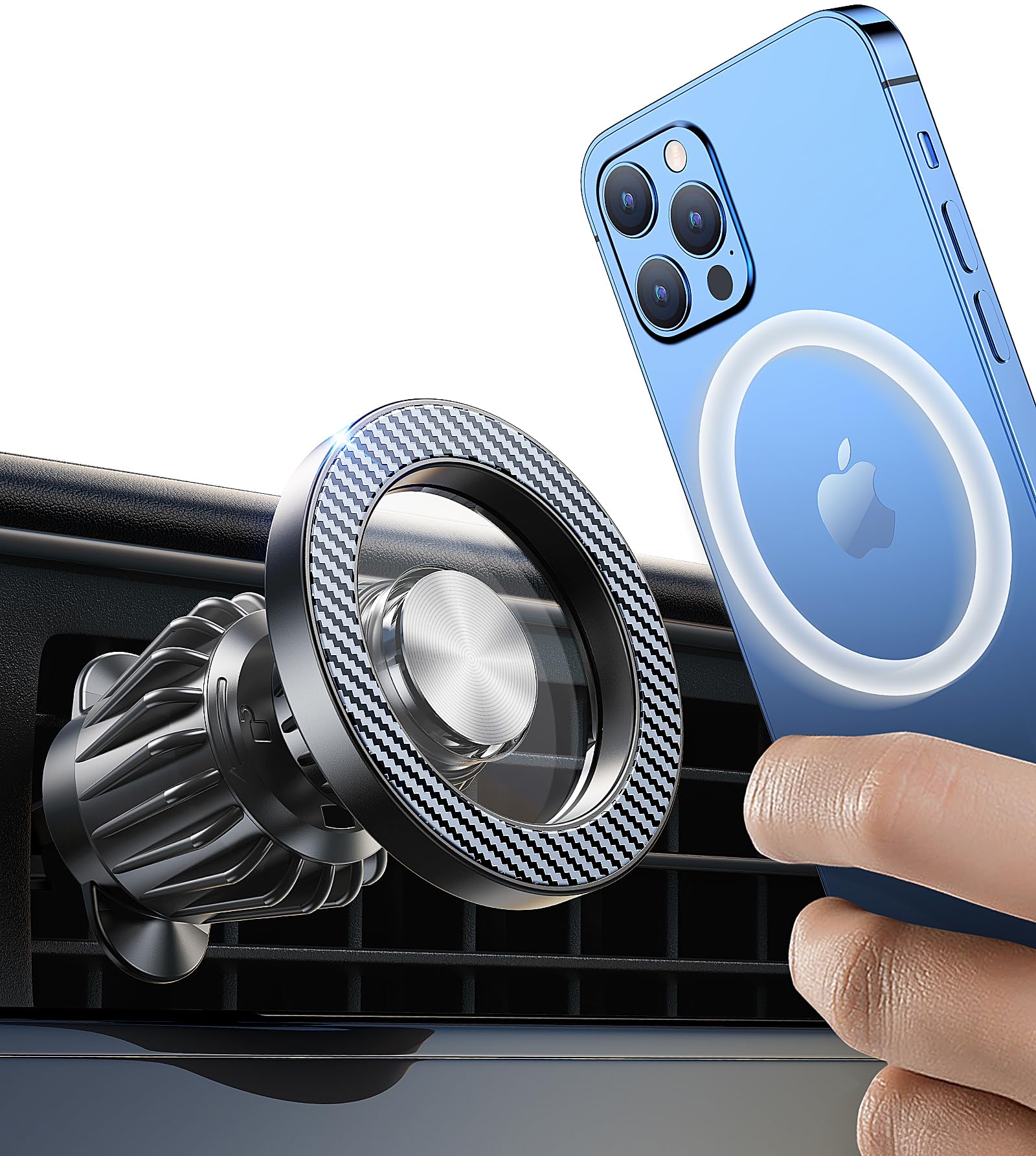 Kaistyle for Magsafe Car Mount【20 Strong Magnets】Magnetic Phone Holder for Car Phone Holder Mount Dash Mounted Holders Cell Phone Holders for Your Car Accessories for Women Men for iPhone 17 16 15 14