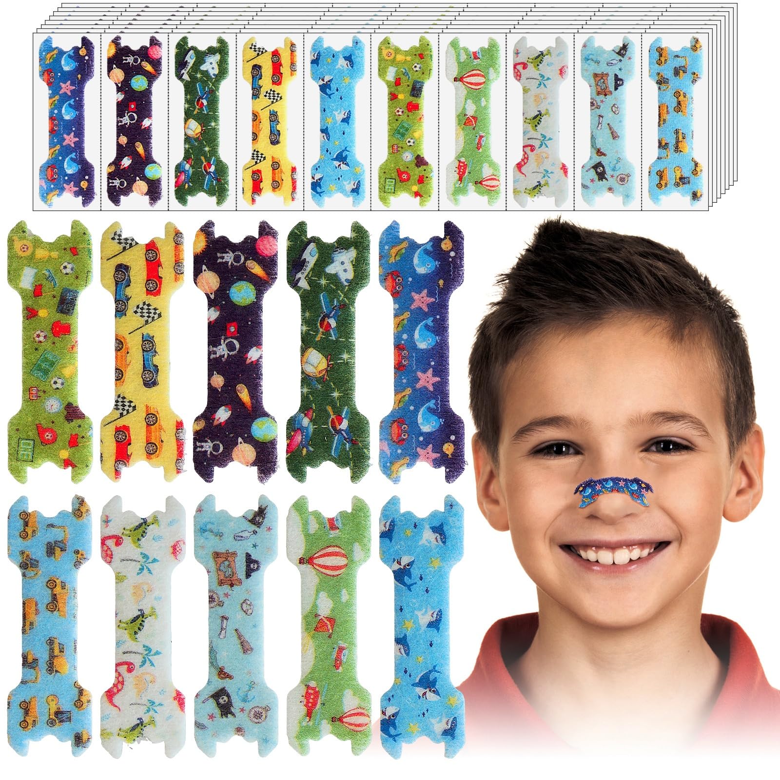 Stranthother 80 Pack Small Size Kids Nasal Strips 1 73 0 55 Kids Nose Strips Kids Breathing Strips