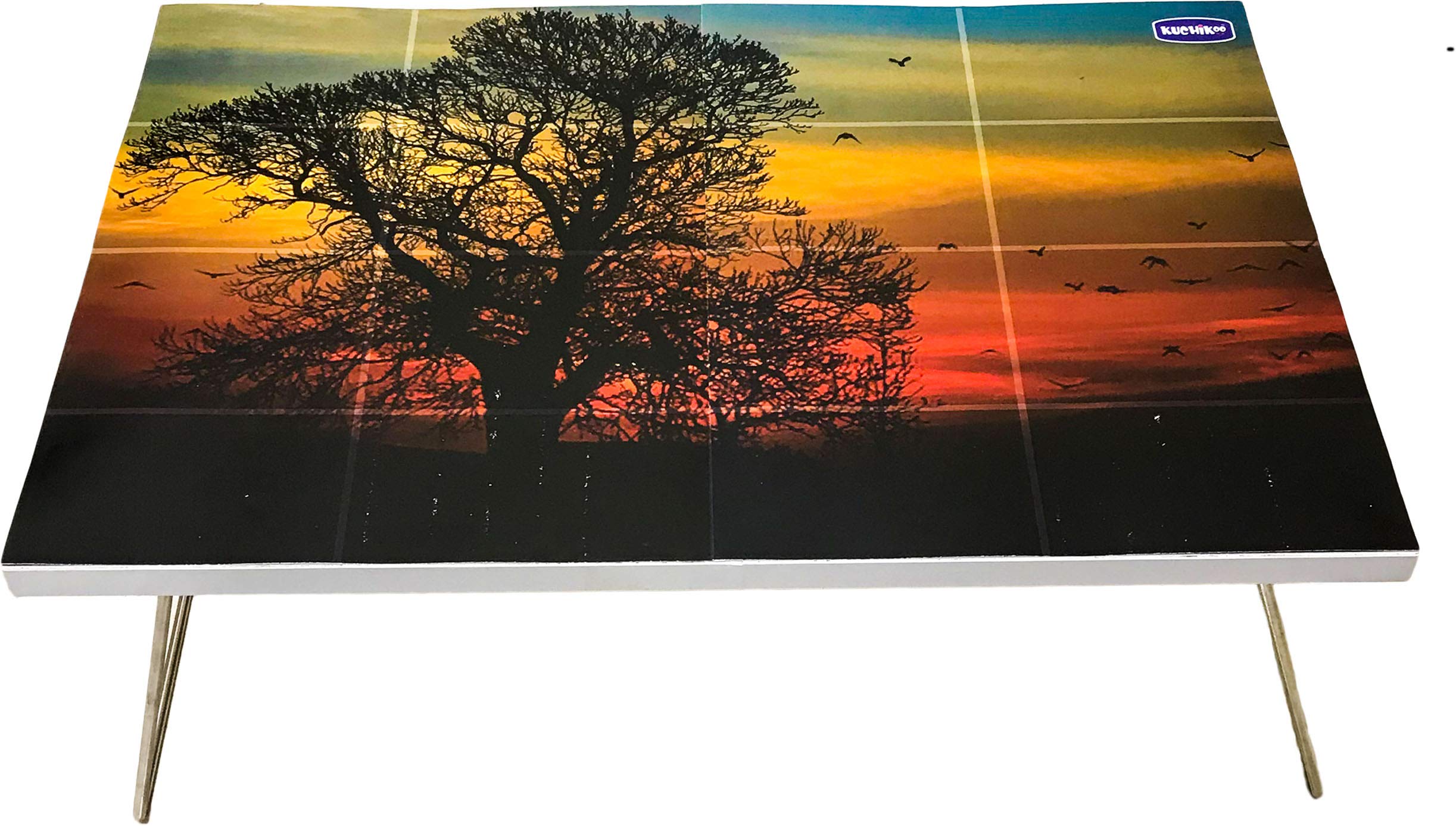 Kuchikoo Multi Purpose Foldable Wooden Bed Table Sunset Tree