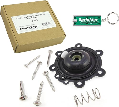 Rain Bird Diafragma Kit De Reparación para CP ACB das DV y DVF Válvulas 34 1 con un última intervensión sprinklerpartswholesale Flashligh Llavero
