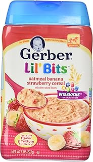 Gerber 2nd Foods Lil' Bits Baby Cereal - Banana Strawberry - 8 oz