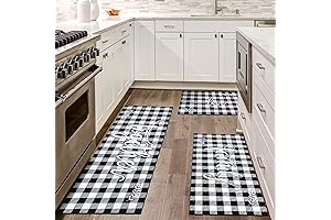 3-Piece Non-Slip Kitchen Rugs for a Festive Ambiance