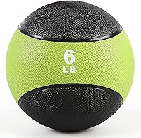 Vista 11 de RitFit Weighted Medicine Ball - Non-Slip Rubber Shell & Dual Texture Grip - Workout Exercise Ball for Core Strength, Balance Training, Coordination