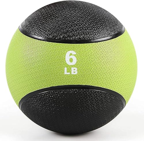 Miniatura 11 de RitFit Weighted Medicine Ball - Non-Slip Rubber Shell & Dual Texture Grip - Workout Exercise Ball for Core Strength, Balance Training, Coordination
