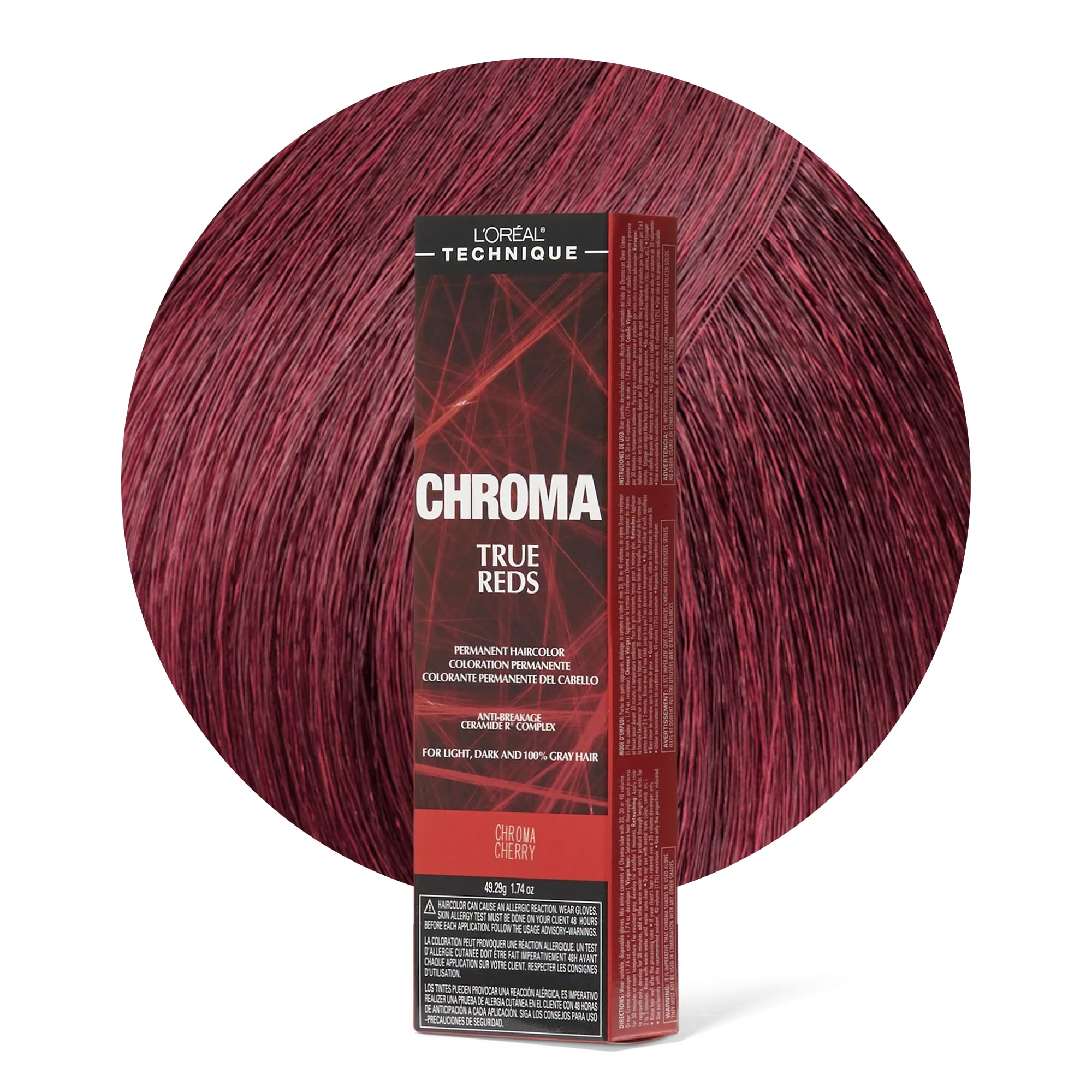 Paris Chroma True Reds Hair Color, Cherry, 1.74 Ounce