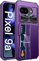 Vista 66 de Vihibii Funda tipo cartera para Google Pixel 9a con tarjetero (4 tarjetas), [bloqueo RFID], cubierta de cámara deslizante y bordes elevados