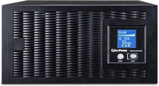 CyberPower PR5000LCDRTXL5U Smart App Sinewave UPS System, 5000VA/4500W, 5 Outlets, AVR, 5U Rack/Tower
