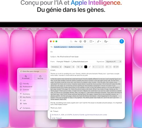 Apple MacBook Neo 13″ 2026 Portable avec Puce A18 Pro : Conçu pour l’IA et Apple Intelligence, écran Liquid Retina, mémoire unifiée 8 Go, SSD 512 Go, Caméra FaceTime HD 1080p, Touch ID ; Rose poudré - 4