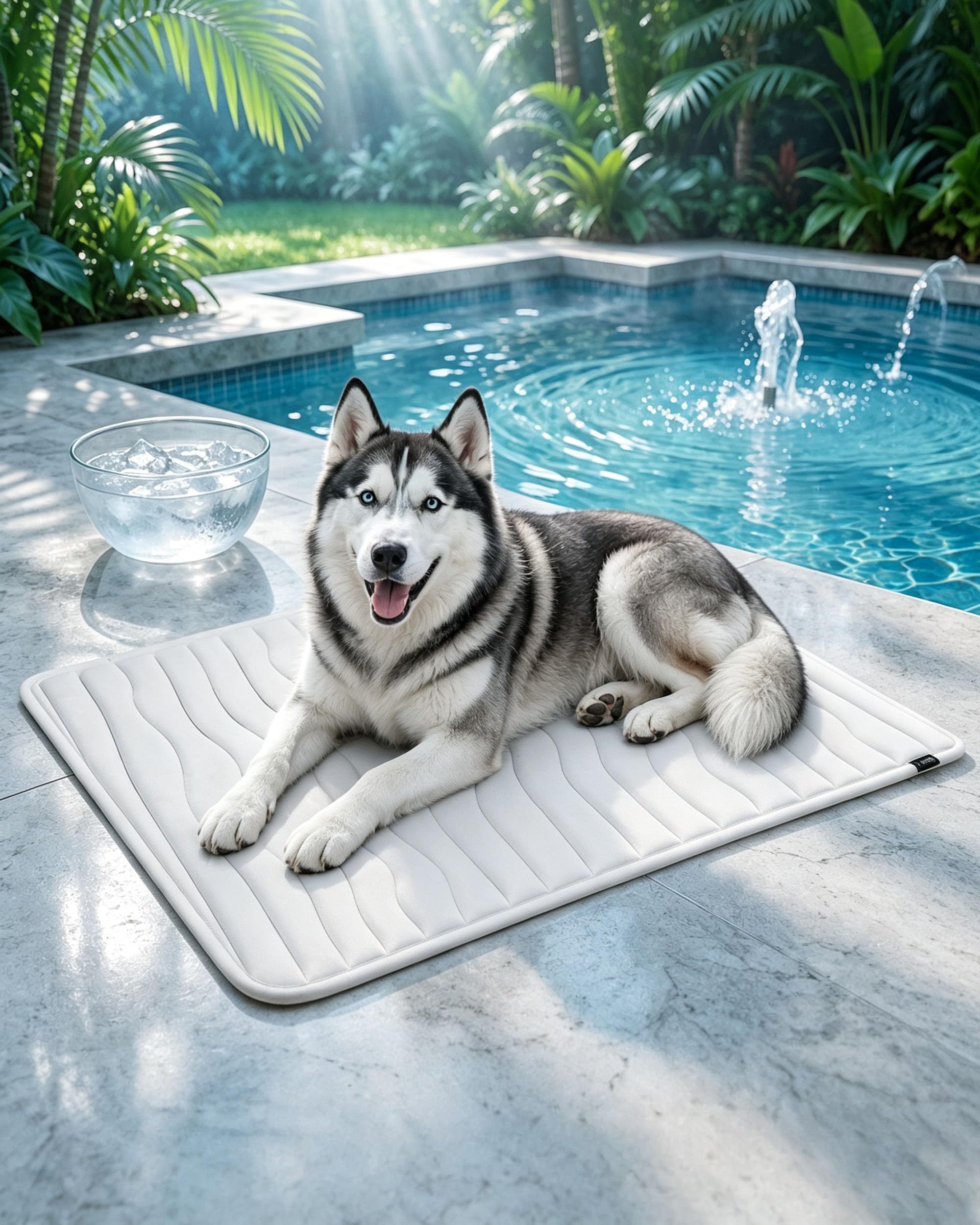 Wxshang Kobolaf Dog Cooling Mat, Ice Silk Cooling Mat for Dogs，Gray：XL