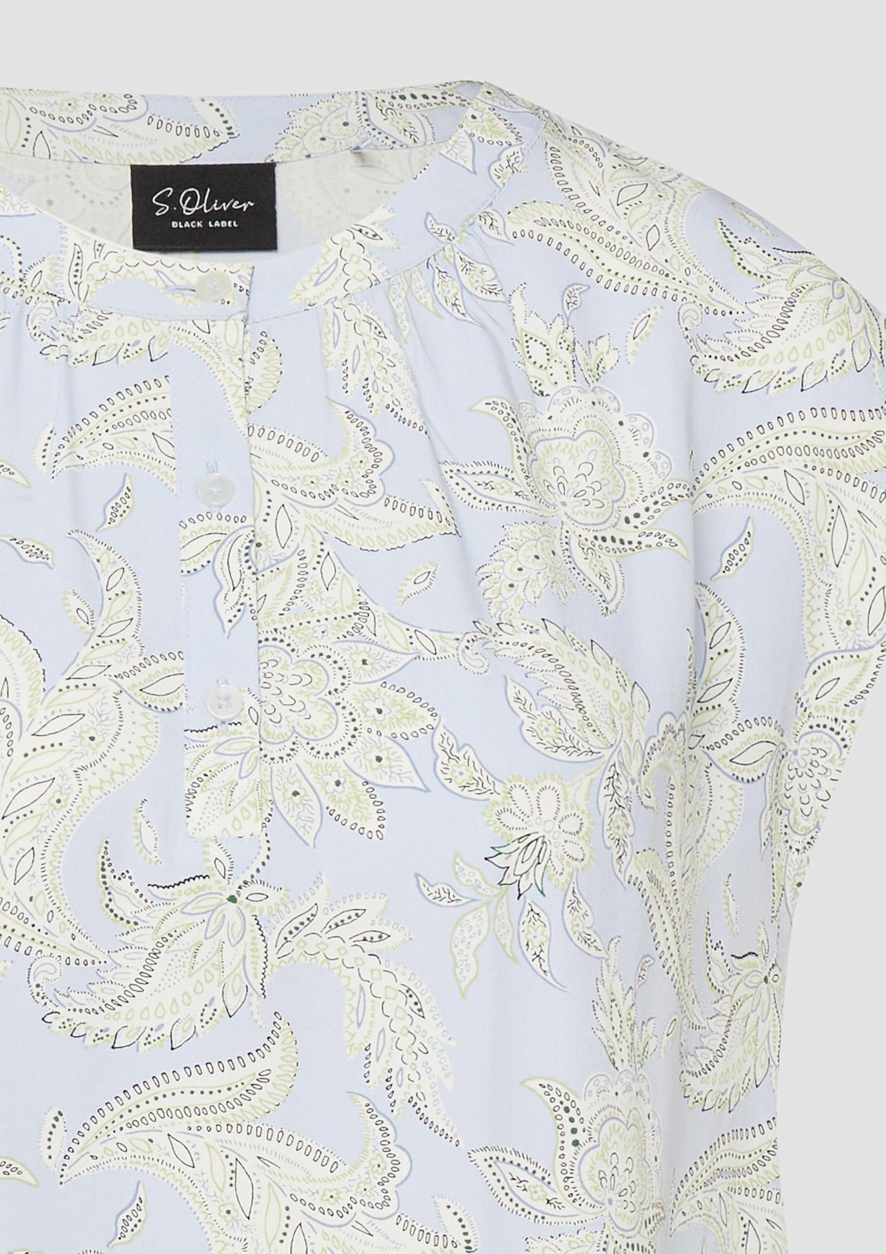 s.Oliver Viskose-Bluse mit All-Over-Print
