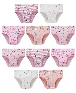 Family Feeling Girls' 100% Cotton Underwear - Comfortable & Breathable Panties for Kids - Amazon product rated Grade A