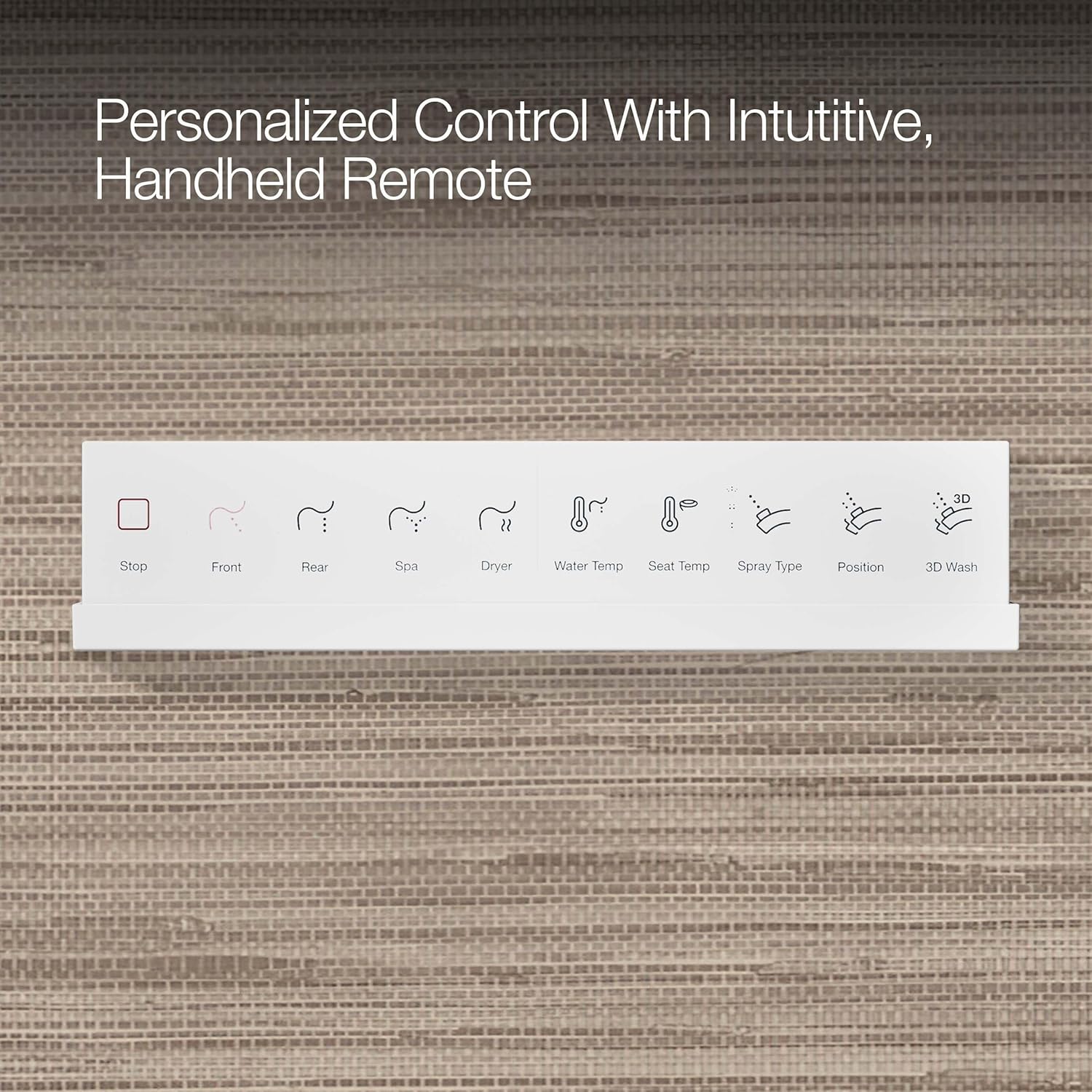 Handheld remote control for KOHLER PureWash E815 bidet seat