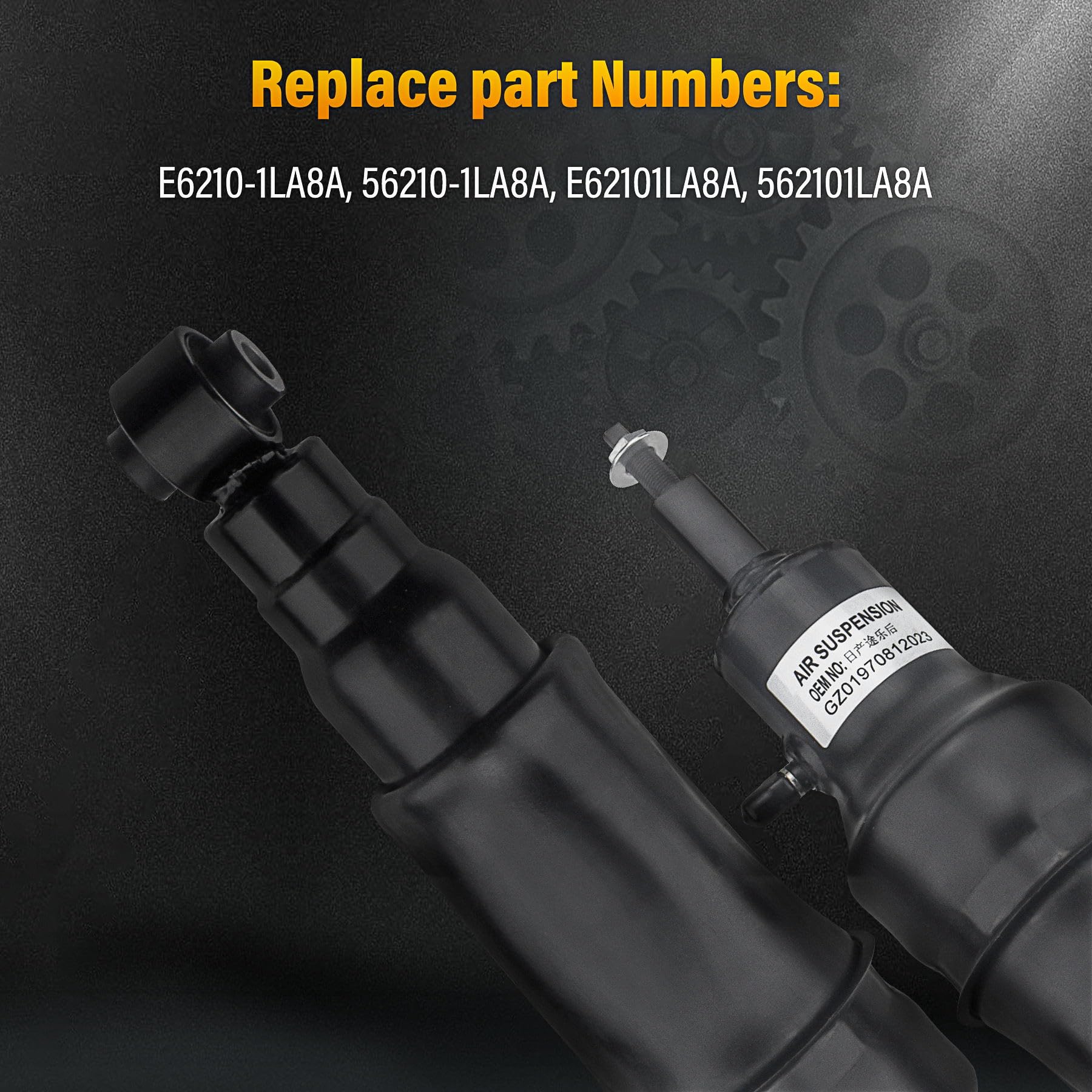Amazon.com: Pair Rear Shock Absorber without Active Suspension