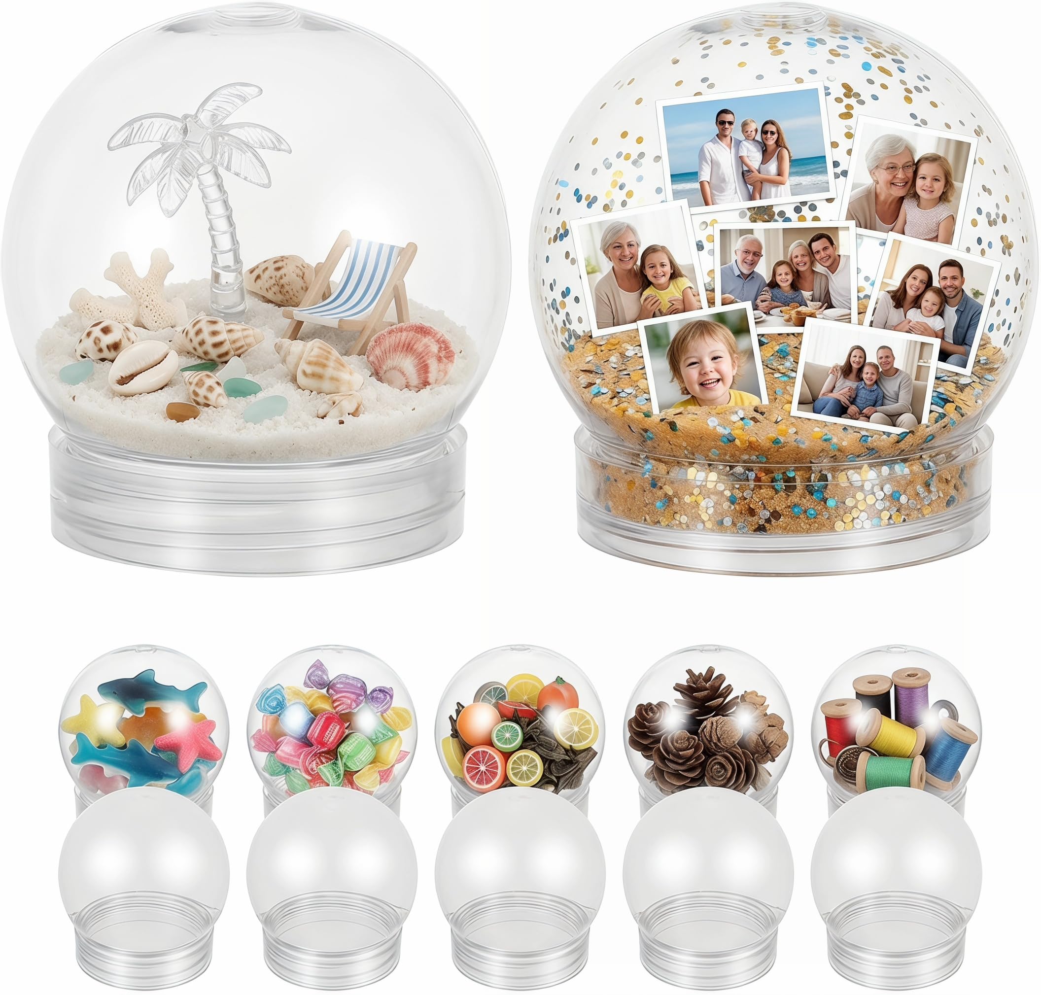 BESTOYARD Pack of 20 3-Inch DIY Snow Globe Water Globes - snow globes | Mubboo