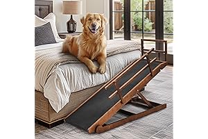 5-Level Dog Ramp with Side Rails: Safe and Stable Pet Ramp for...